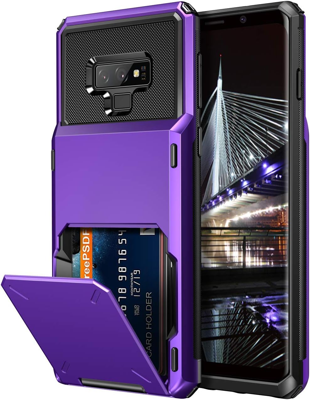 Vofolen Wallet Case for Samsung Galaxy Note 9 – 4 Card Slot Holder, Rugged Dual Layer Protective Cover Vofolen Wallet Case for Samsung Galaxy Note 9 – 4 Card Slot Holder, Rugged Dual Layer Protective Cover